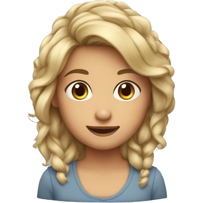 Fille montrant son index et majeur emoji