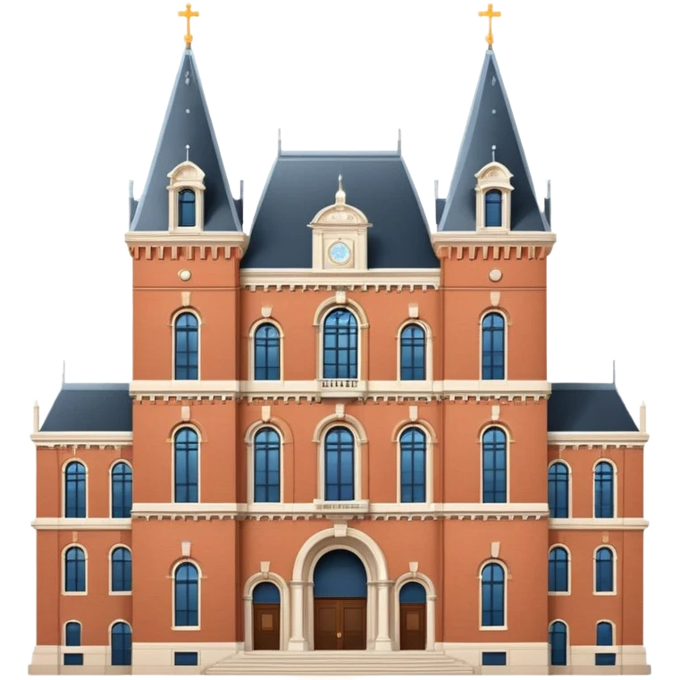 cinematic-realistic-rijksmuseum-landmark-emoji,-depicted-with-the-grand-facade-of-the-museum-rendered-in-intricate-detail-and-soft,-historical-lighting. emoji