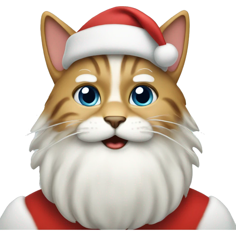Santa and cat emoji