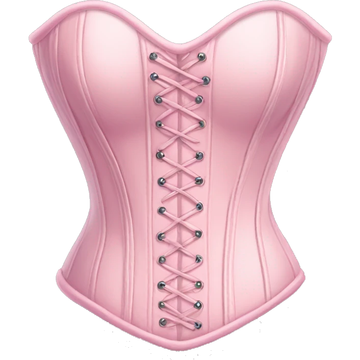Pastel pink corset  emoji