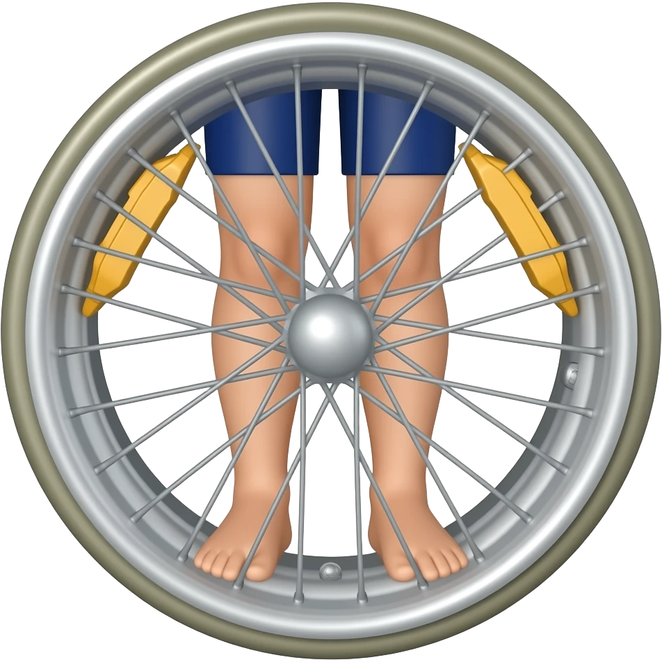 Llanta usando lebatado los piernas humano emoji