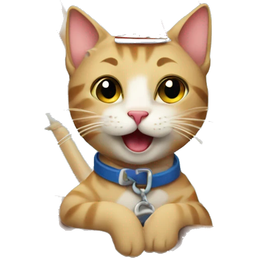 cat having a birthday party on a sailboat emoji