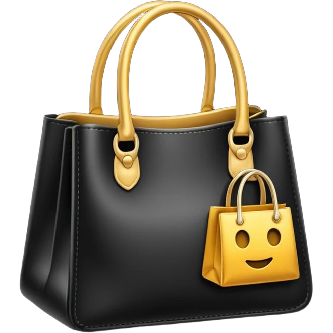 haz un emoji de una bolsa de compras mas elegante y realista emoji
