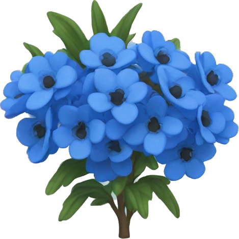 Blue heath  emoji