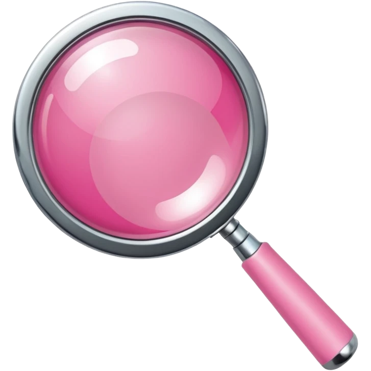 mix light pink dark pink and white girly chrome internet with a magnifying glass emoji
