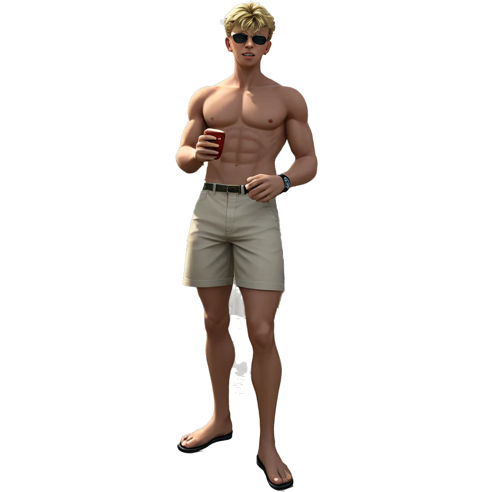 blonde boys outdoors under sky emoji