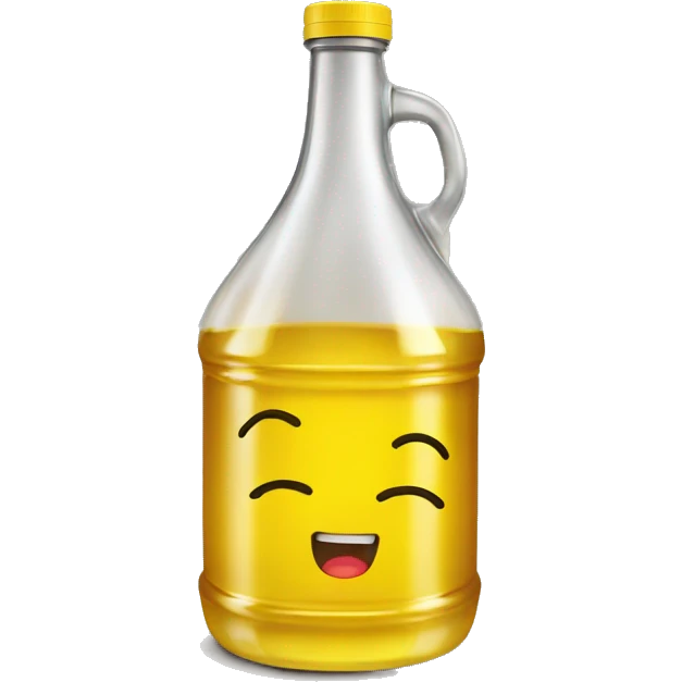 Empty bottle of cooking oil spilled  emoji