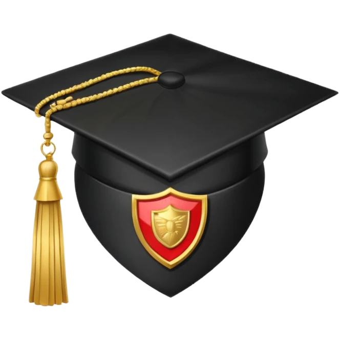 Graduation Cap + Shield emoji