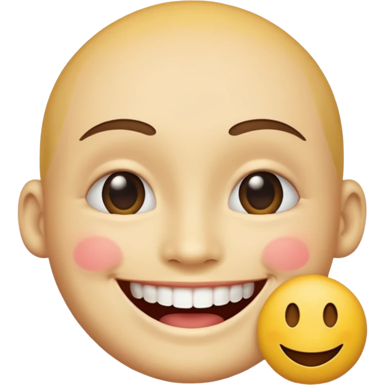 Smiley face mixed 🤗+😬 emoji