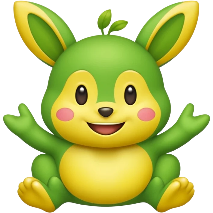 Petilil-Palpitoad-Minun-fusion (full body) emoji
