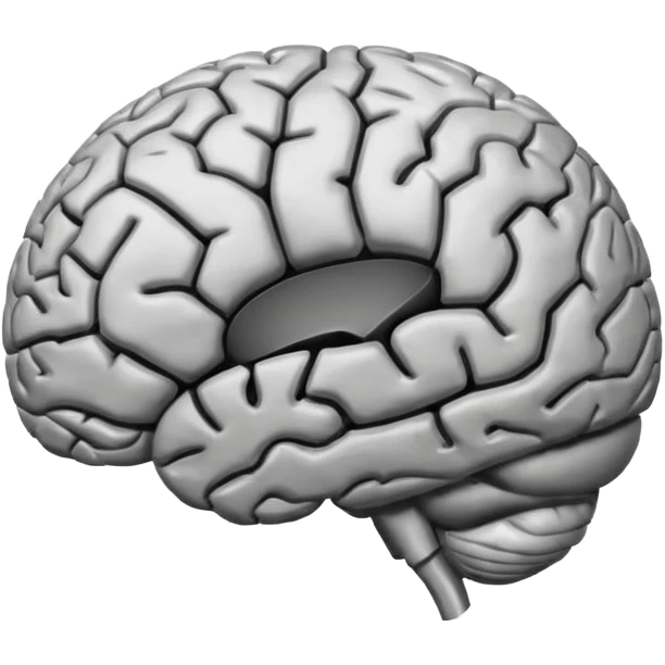 Brain showing hole emoji