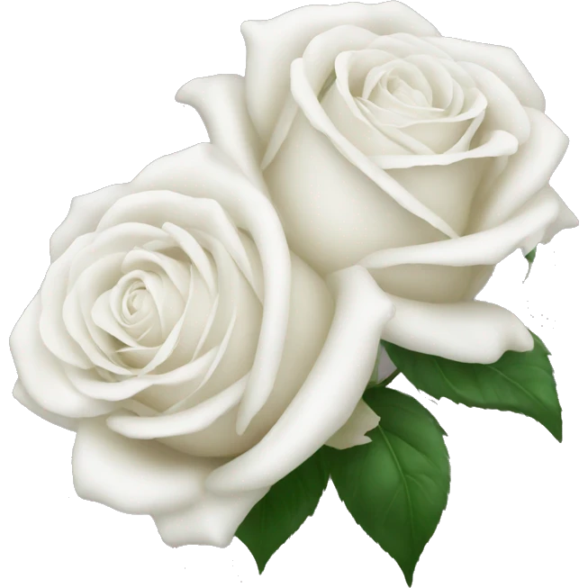 White roses emoji