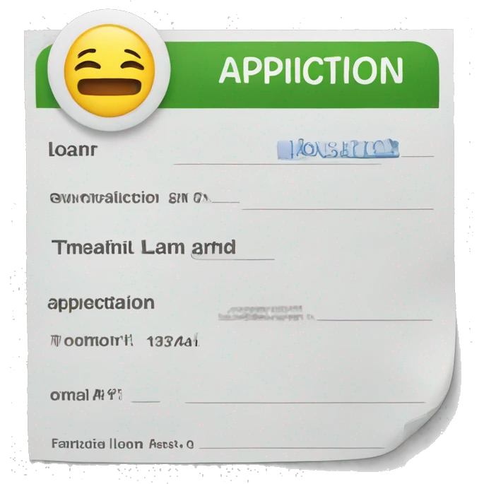 Loan application Loan application emoji