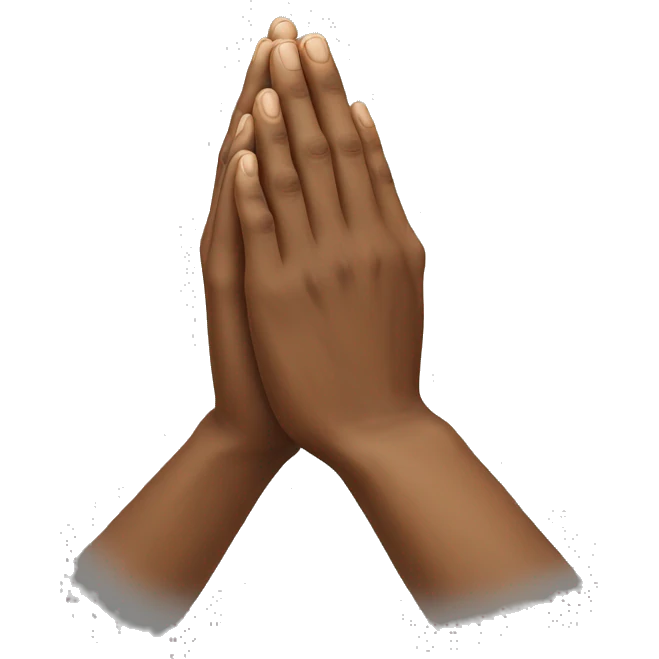 Praying hands emoji