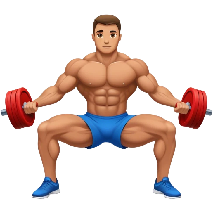 bodybuilder rotational-core exercise emoji