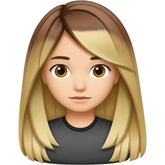 pelo con mechas californianas emoji
