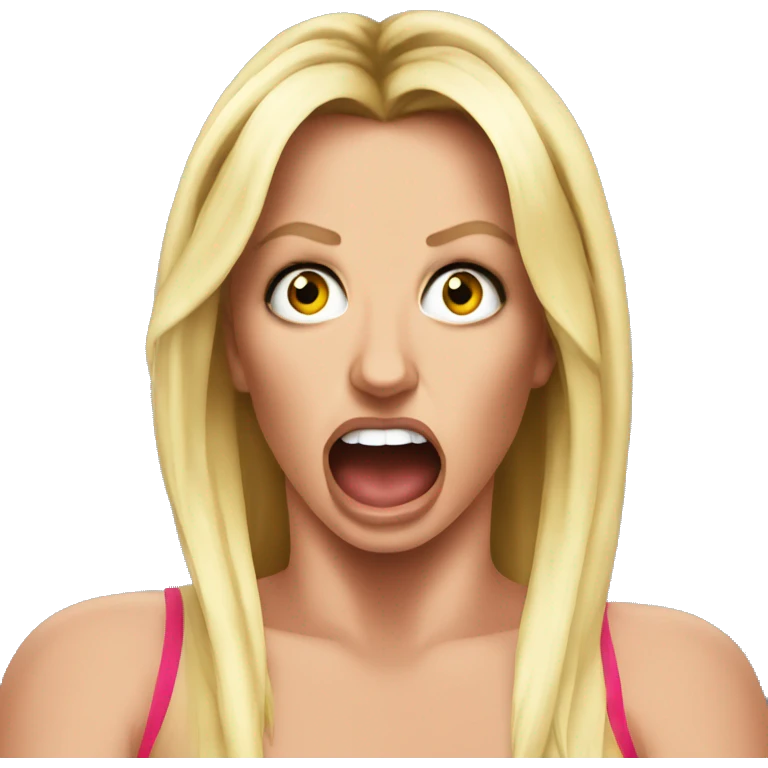 Shocked britney spears emoji