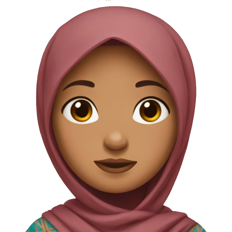 Moana wearing hijab emoji