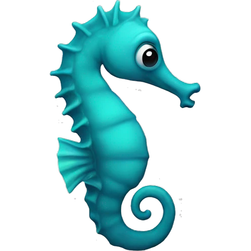 Extremely sad seahorse emoji