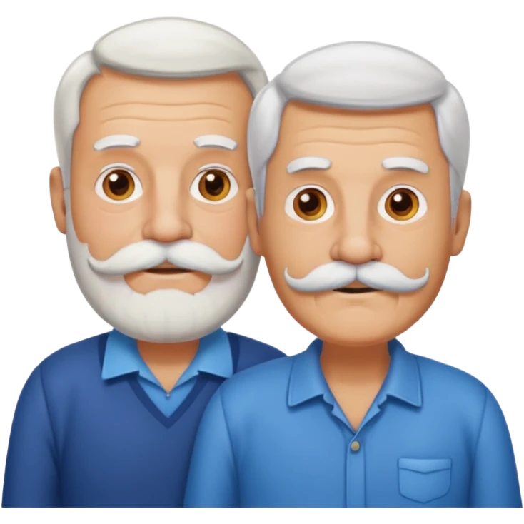 Rock in’roll  gay Granpa couple emoji