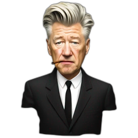 David Lynch smoking cigarettes emoji