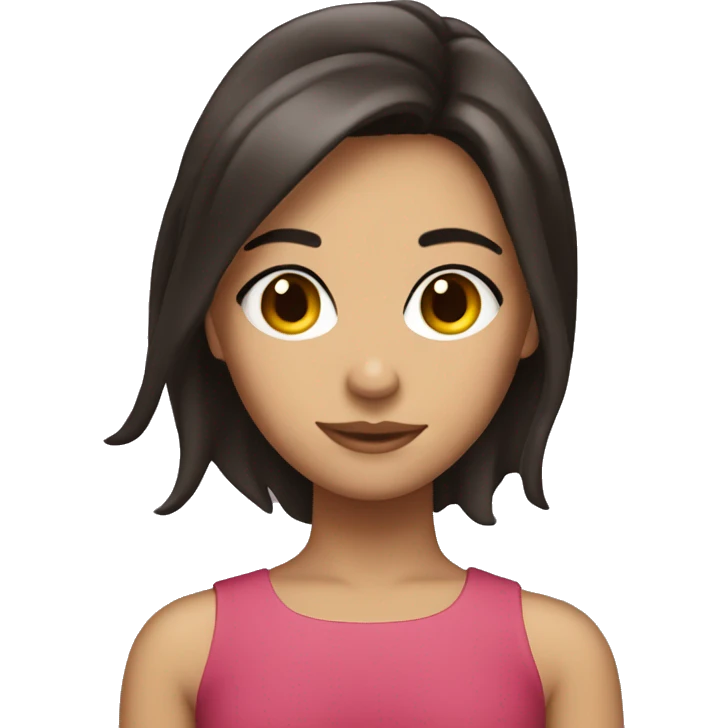 Aidé eres brunette girl  emoji