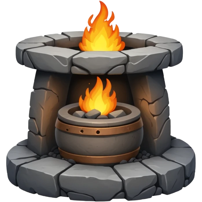 An ancient stone forge emoji