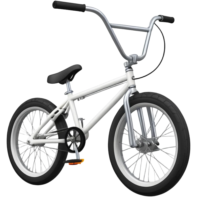 Professional BMX bicycle with small tires, high handlebar, strong frame, sports equipment, extreme sports bike emoji