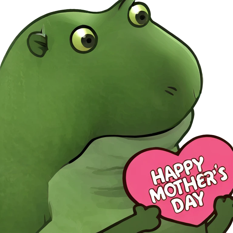 ￼capybara saying happy mother's day  emoji