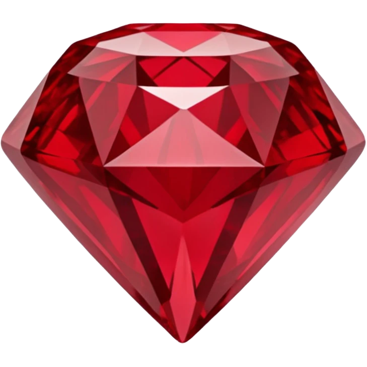 Carved Red Diamond Crystal "RED" emoji