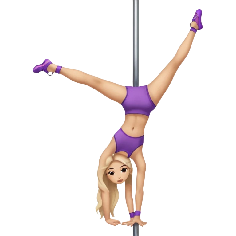 A girl doing pole dance emoji