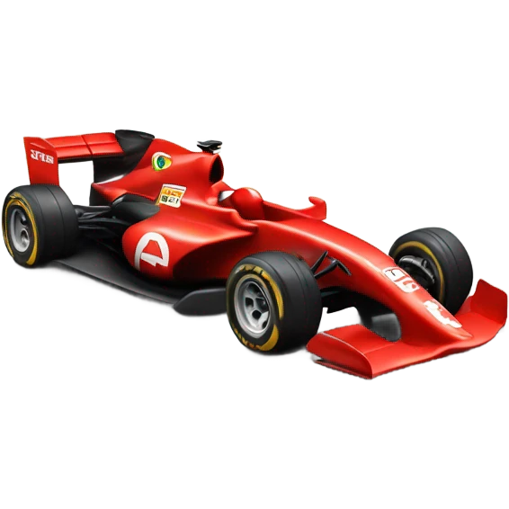 red formula one racecar emoji