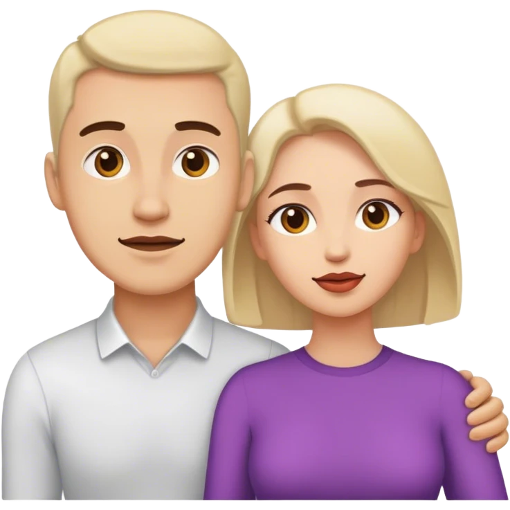 open body language man and woman emoji