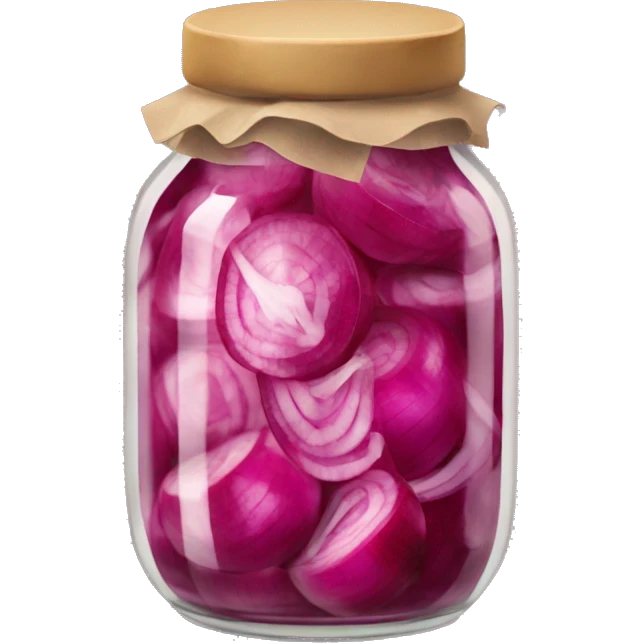 pickled red onions in a jar emoji