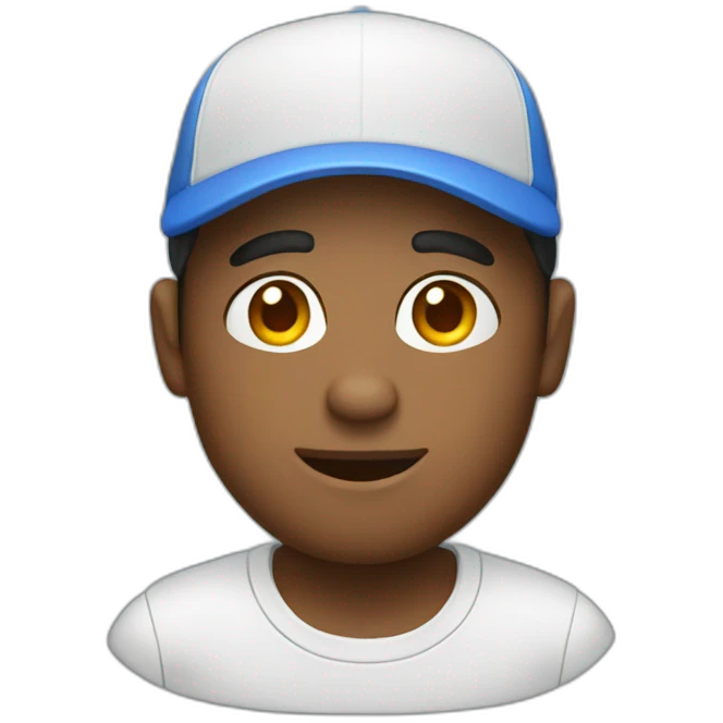 developer in a cap with macbook emoji