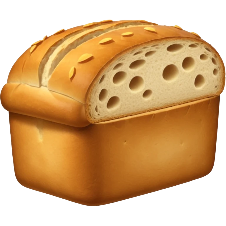 loaf of bread with D'Italiano packaging emoji