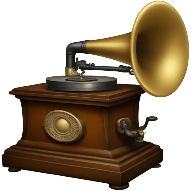 antique phonograph emoji