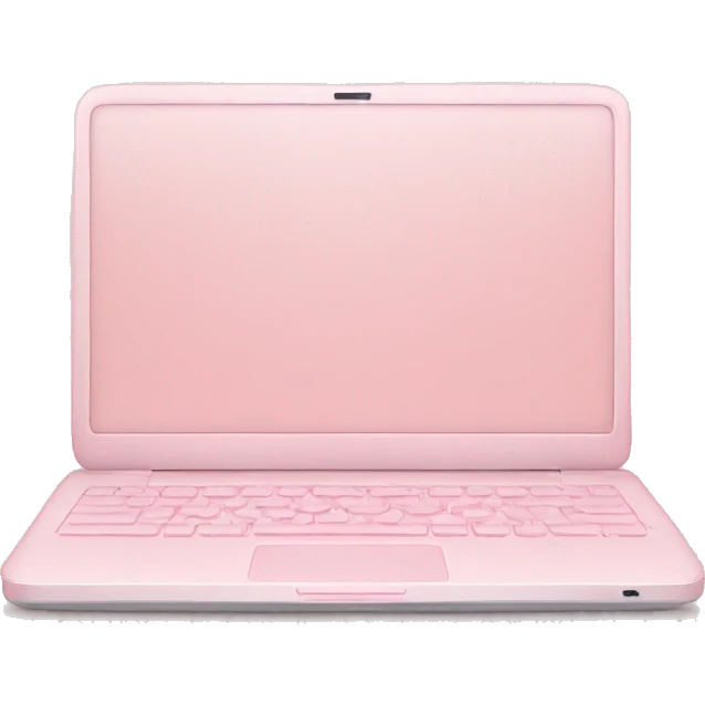 Light pink laptop emoji