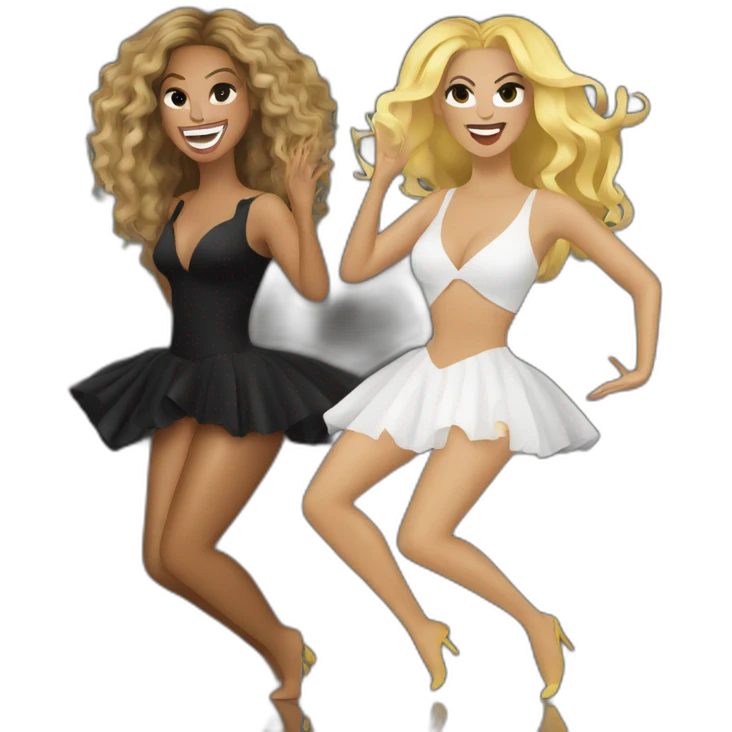 beyonce and gaga dancing emoji