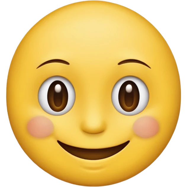 Half yellow half brown. No background. Make it look like an emoji. In smiley format. No hair emoji