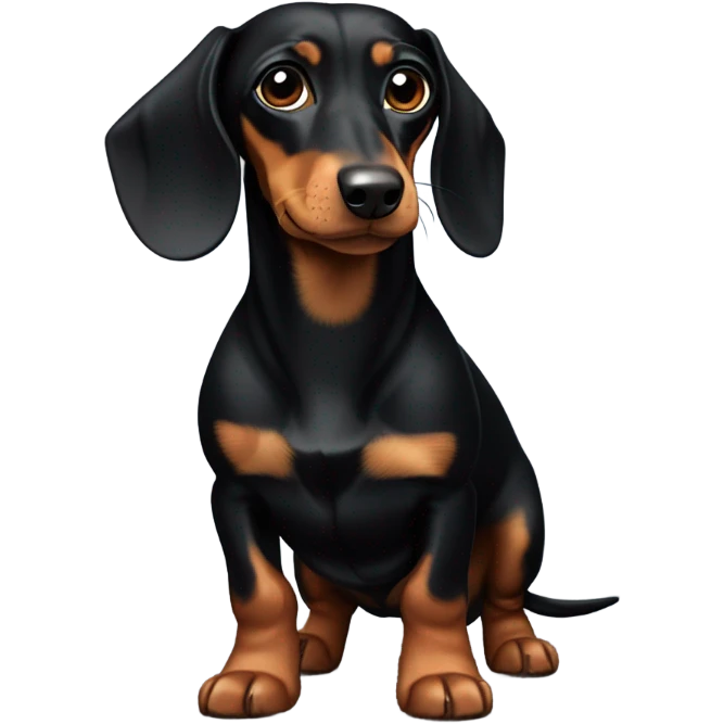 Black and Tan Dachshund emoji