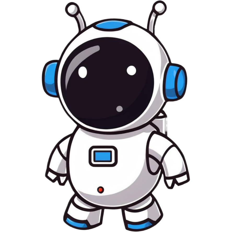 cute robot cleaning up poop emoji