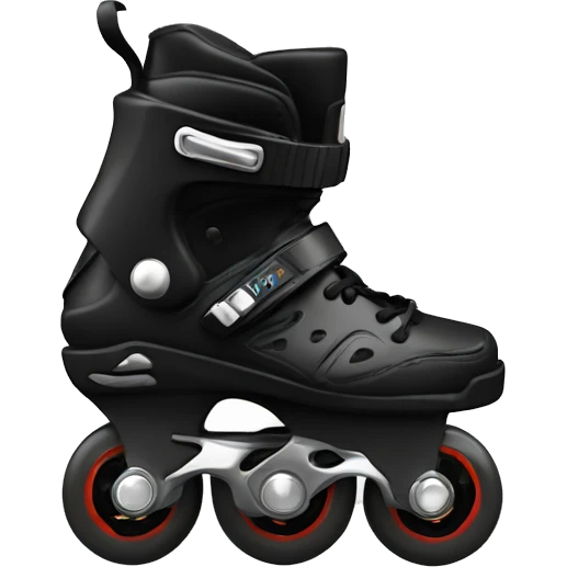 a black rollerblade inline skate, the model called "Twister" emoji