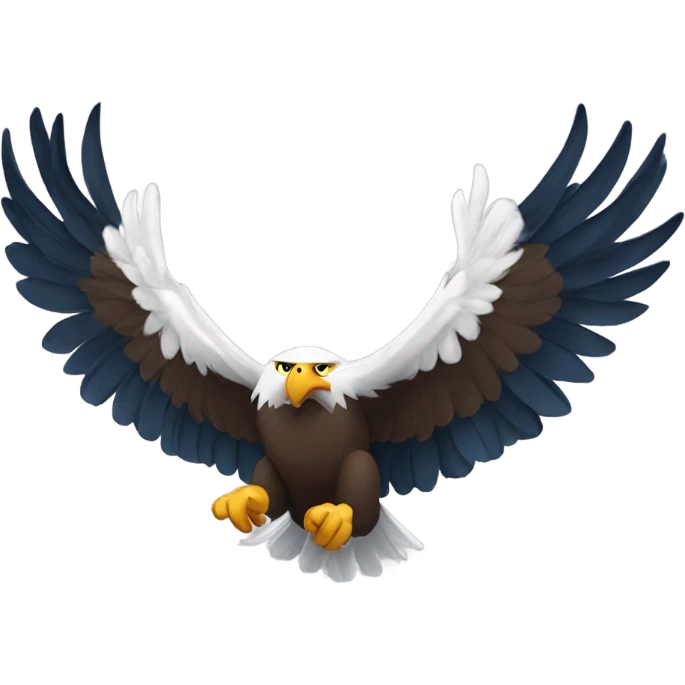 An eagle crashing emoji