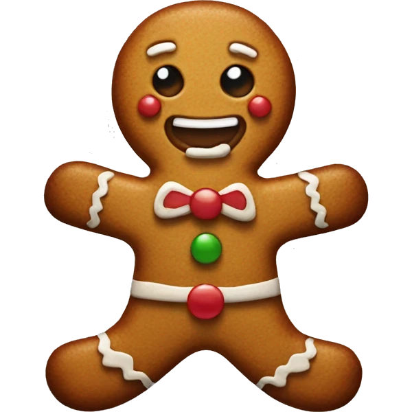 gingerbread man emoji