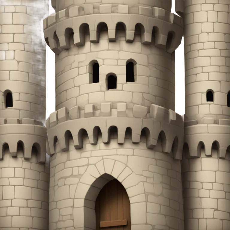 tower with Ghibelline battlements emoji