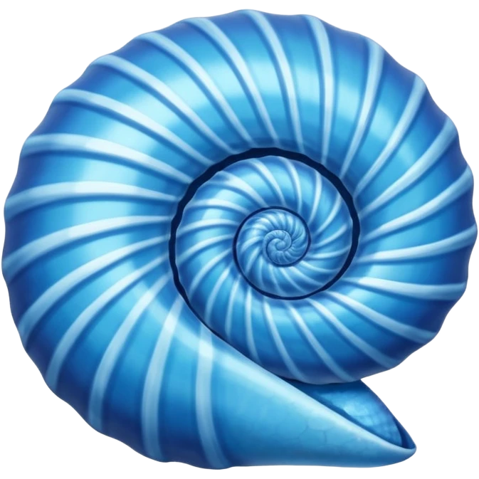 Concha do mar azul  emoji