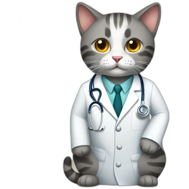 Cat is doctor emoji