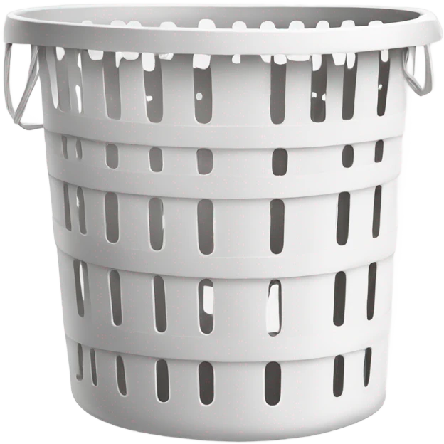 Laundry basket white  emoji