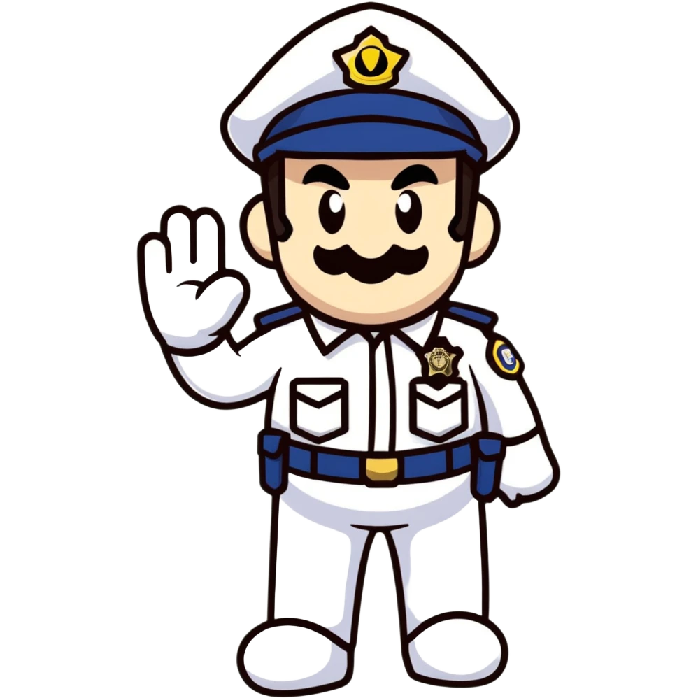 Mario cop emoji